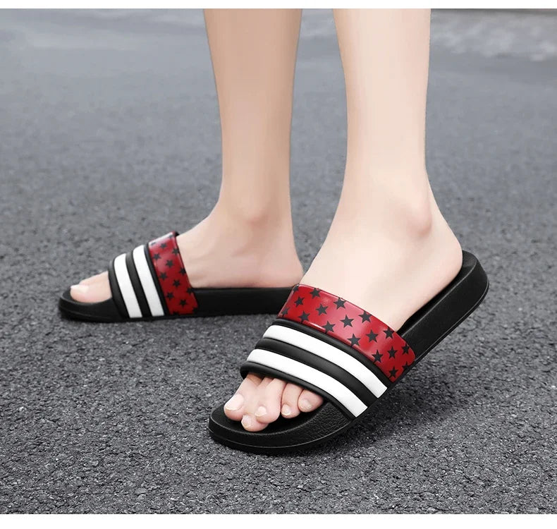 Plus Size Men’s EVA Thick Platform Slippers — Soft Indoor Home Slides & Outdoor Beach Sandals