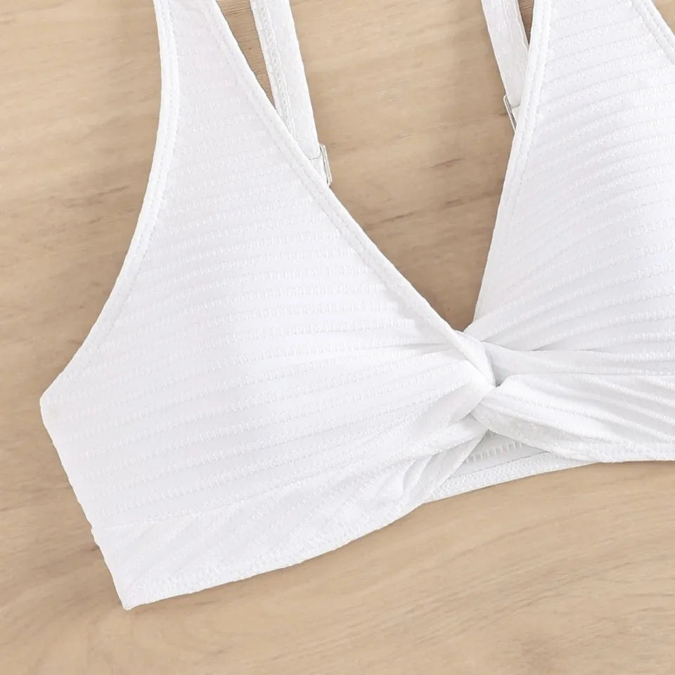 White Triangle Bikini