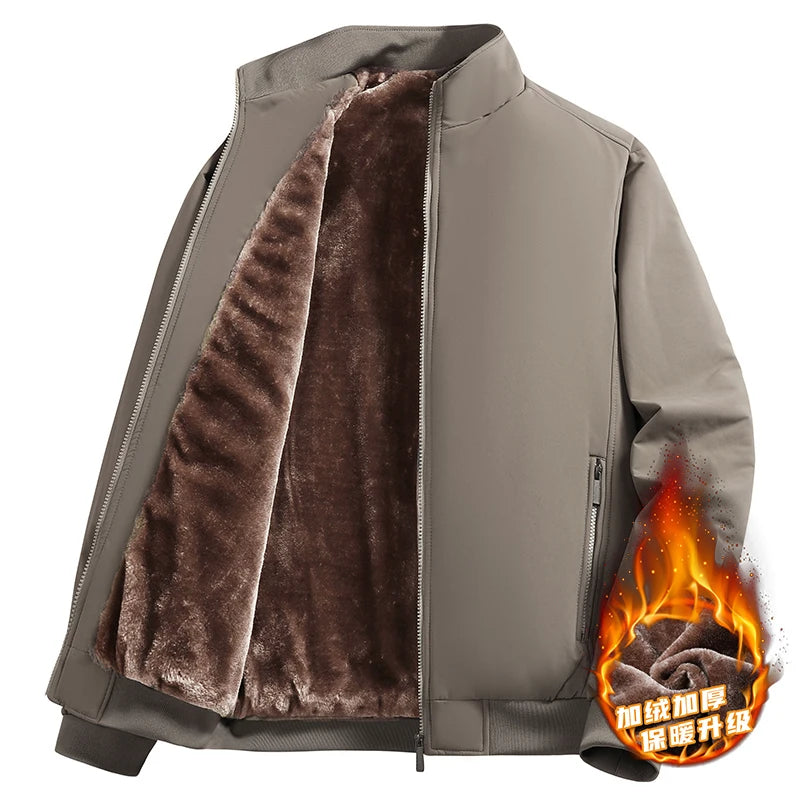 Men's Jacket Stand Collar mens Coat Winter New down jacket fleece Warm Jackets men business leisure coat baseball coats 9985