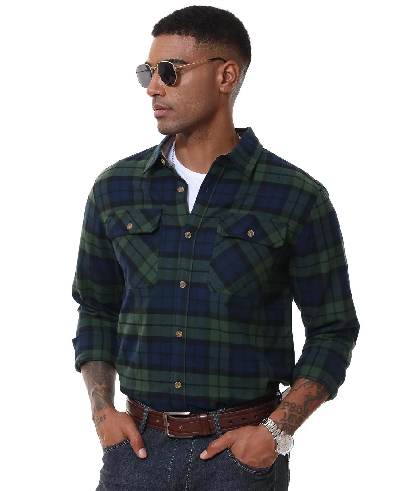 MAGCOMSEN Men’s Flannel Shirt
