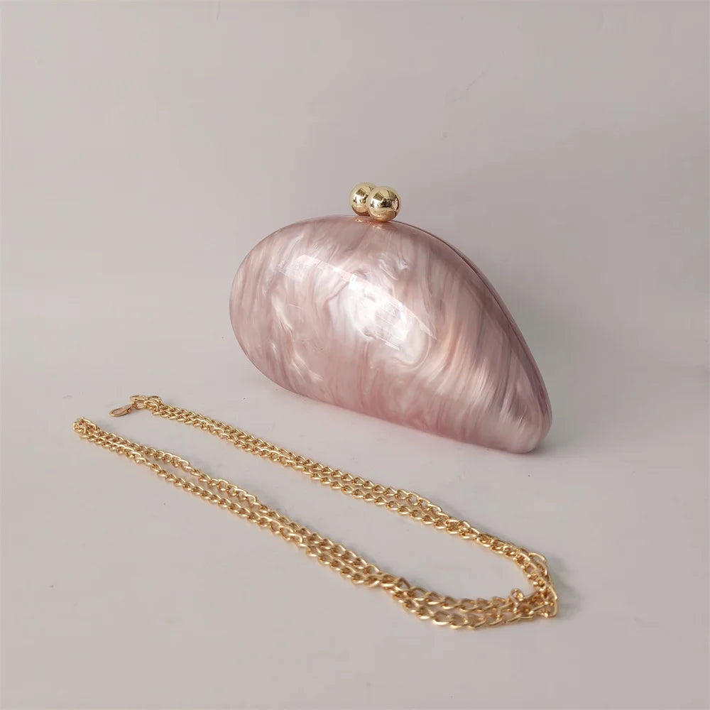 Lady Marble  Mini Blue/Light Pink Acrylic Box Evening Bags Wedding Clutches Bags Wedding Party Diamond Clutch Purse And Handbags