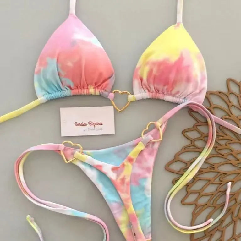 Women’s 2026 Micro Push‑Up Brazilian Bikini – Sexy Printed Thong Two‑Piece SwimsuitWomen’s 2026 Micro Push‑Up Brazilian Bikini – Sexy Printed Thong Two‑Piece Swimsuit