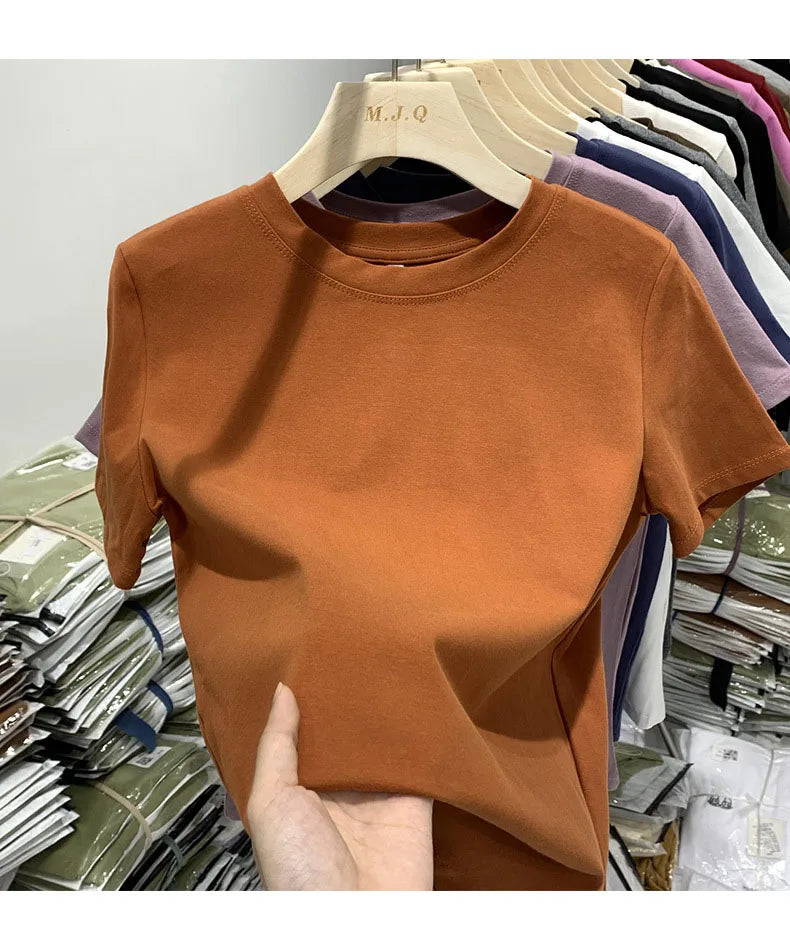 Women’s Y2K Short‑Sleeve T‑Shirt – Trendy Spring Tee for Girls & Women