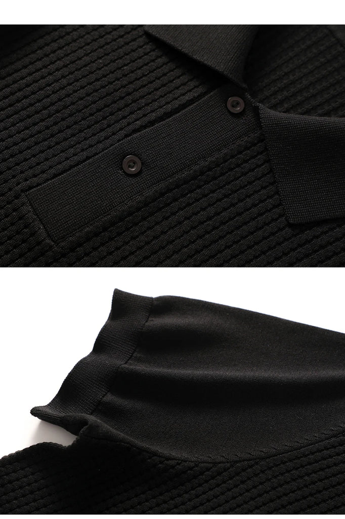 🧵 Summer Men’s Mulberry‑Silk Polo