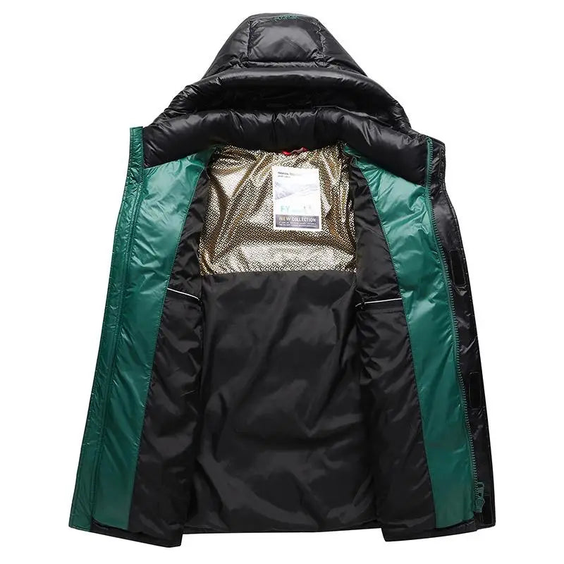 -30° High Quality Winter New Cold resistant Down Jacket Men's Women Short Warm Fashion Brand Parkas Coat