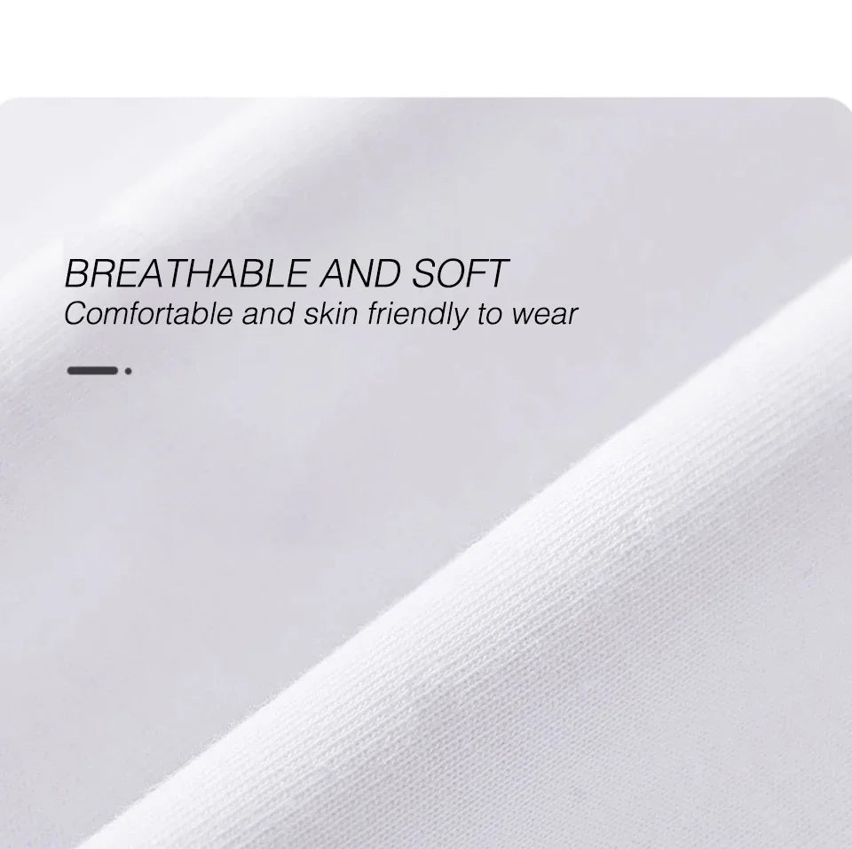 100% Cotton Men’s T‑Shirt | High‑End Breathable Summer Casual Round Neck Tee