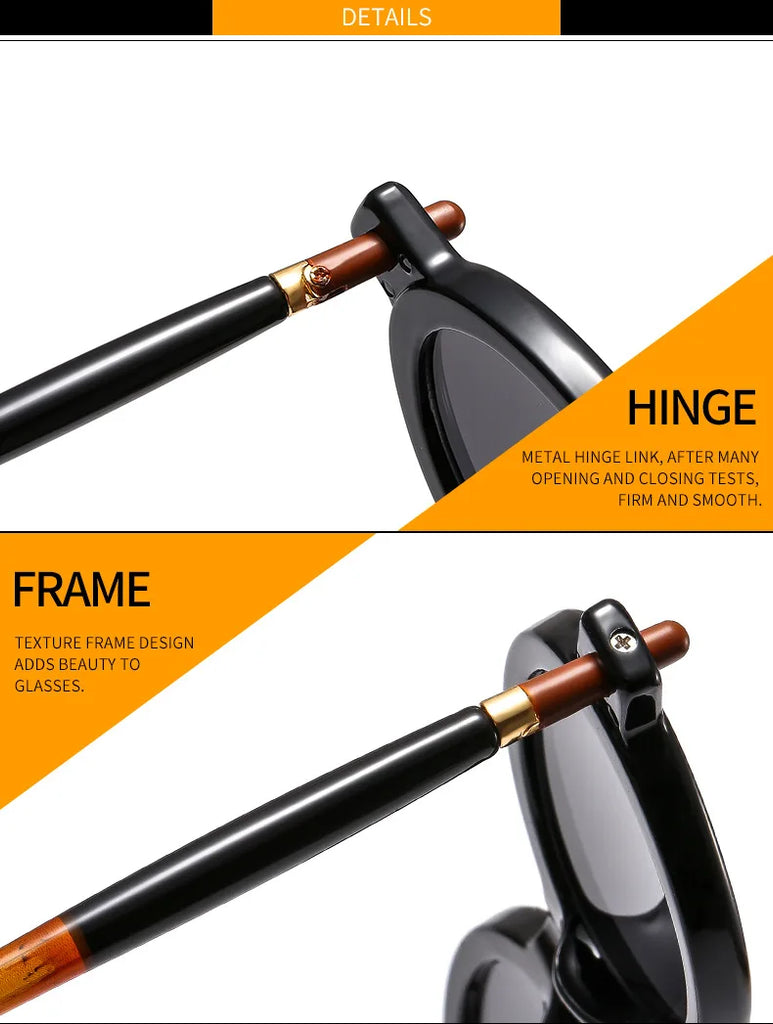 Vintage Round Sunglasses Women Luxury Brand Designer UV400 Men High Quality Oval Sun Glasses Female Gafas De Sol Hombre