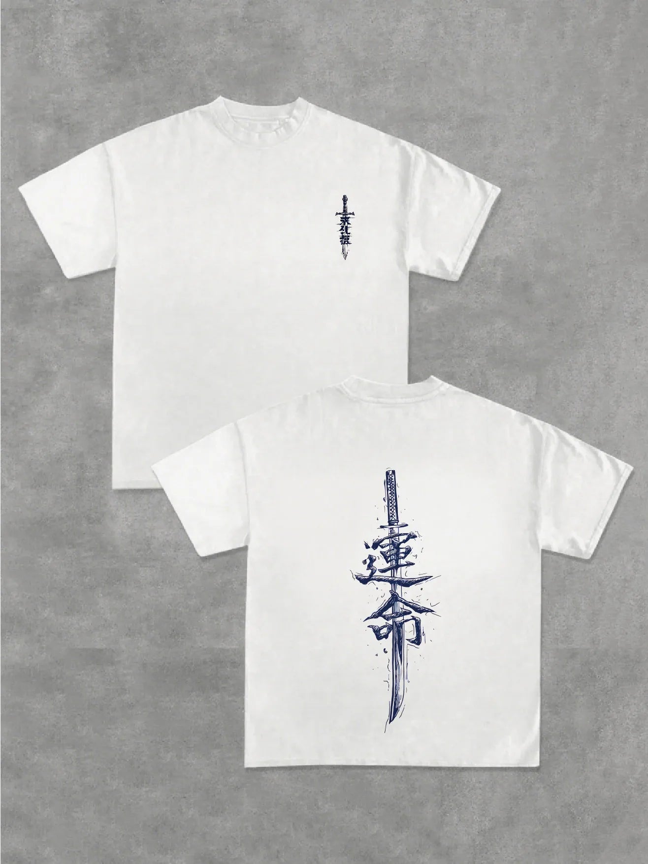 Blue Samurai Sword T‑Shirt