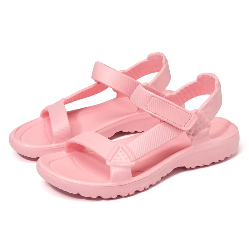 Sandals Woman Summer 2025 New Fashion Platform Sport Casual Flat Sandals Non-slip Outdoor Beach Sandalias Chaussure Femme