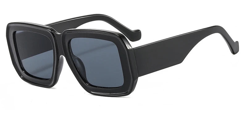 Fashion Square Sunglasses Women Luxury Vintage Big Frame Gradient Lenses Sun Glasses Female Popular Trends Shades UV400