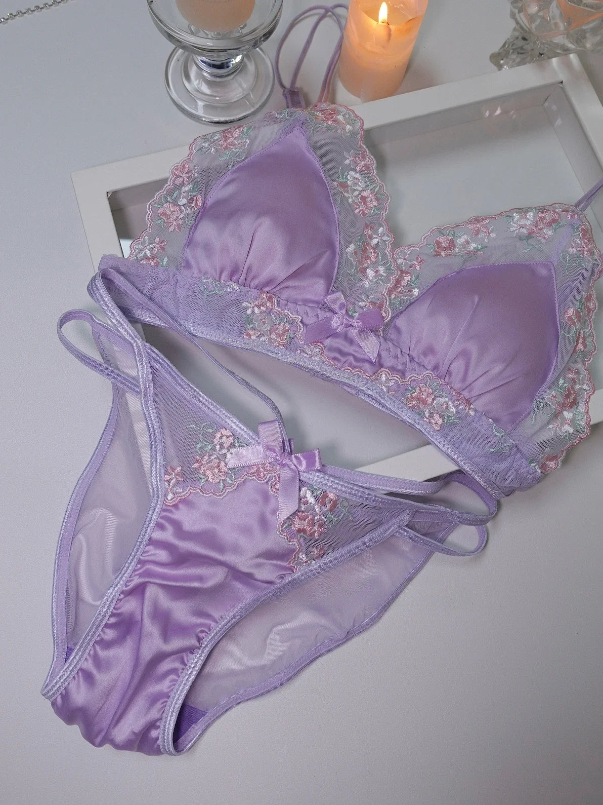 Light Luxury Silk Lace Underwear