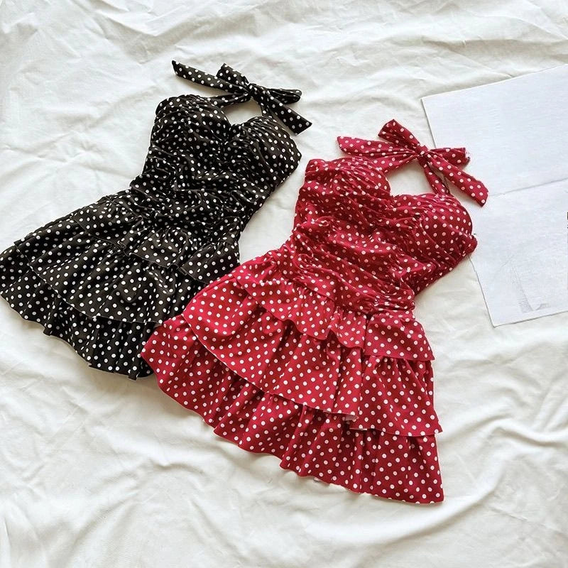 Y2K Lace‑Up Bikini Set