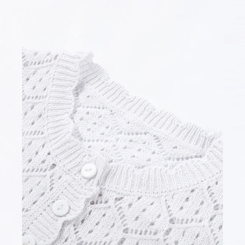 Hollow Knitted Two‑Piece Set
