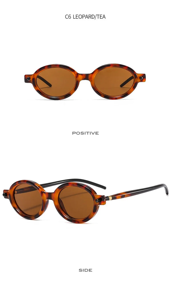 Vintage Round Sunglasses Women Luxury Brand Designer UV400 Men High Quality Oval Sun Glasses Female Gafas De Sol Hombre