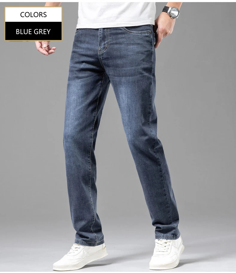 Summer Thin Straight Jeans