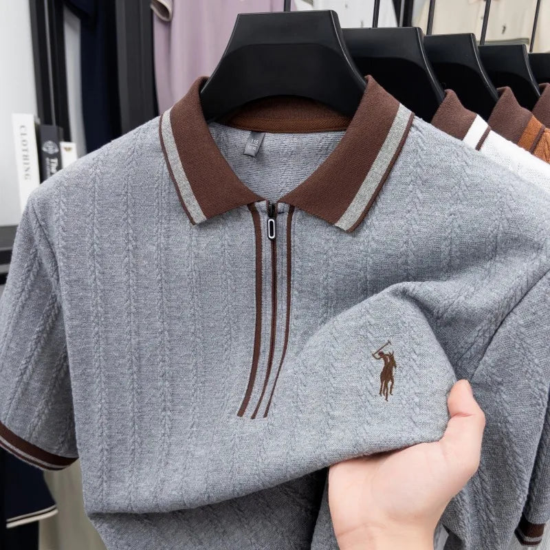 Luxury Knitted Polo Shirt