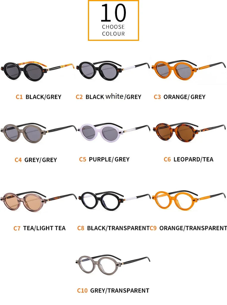 Vintage Round Sunglasses Women Luxury Brand Designer UV400 Men High Quality Oval Sun Glasses Female Gafas De Sol Hombre
