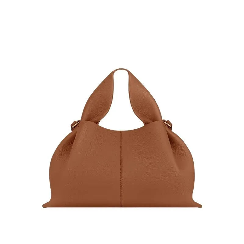 Fashion Women Dumpling Bags Luxury Leather Versatile Solid Color Female Shopping Crossbody Bag 2025 New Design