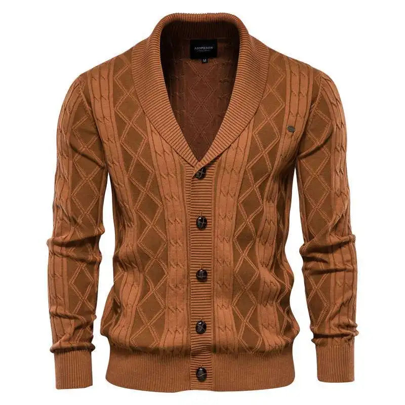 Retro V‑Neck Sweater Jacket for Spring & Autumn