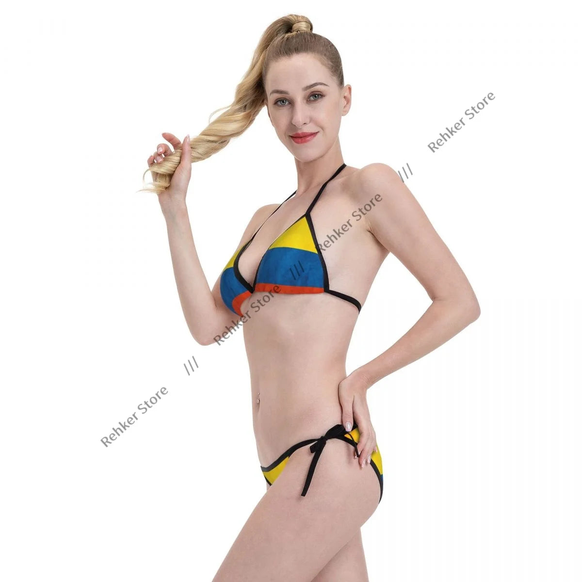 Colombia Flag Bikini Set