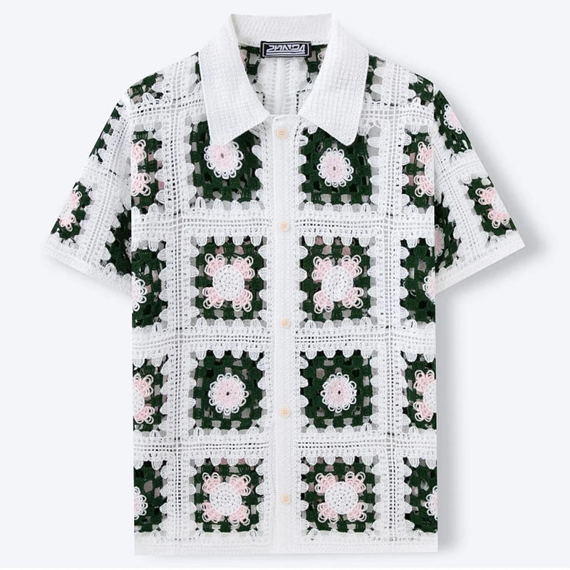 Knitted Short‑Sleeve Shirt