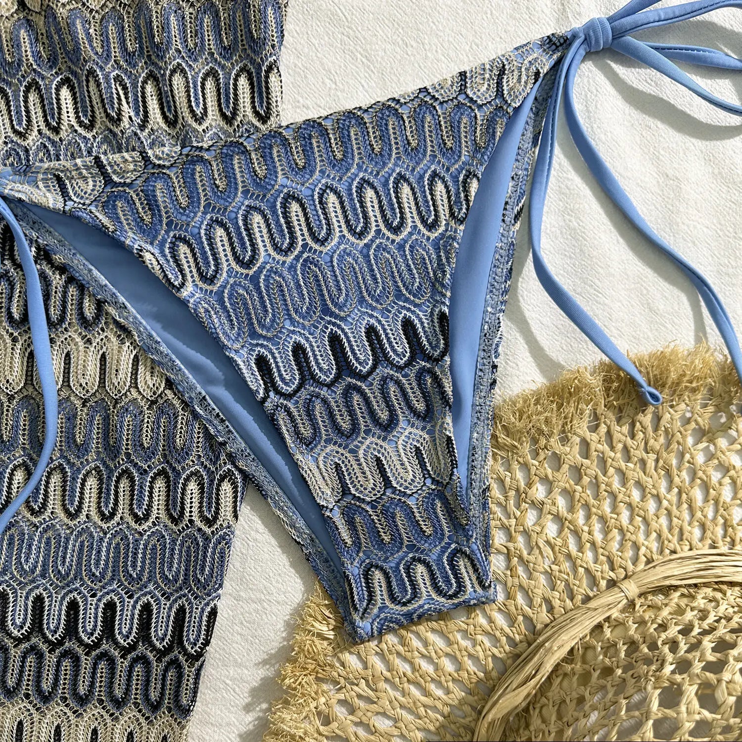 Three‑Piece Brazilian Bikini Set
