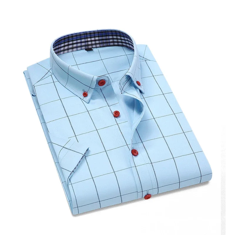 Breathable Slim‑Fit Casual Business Shirt