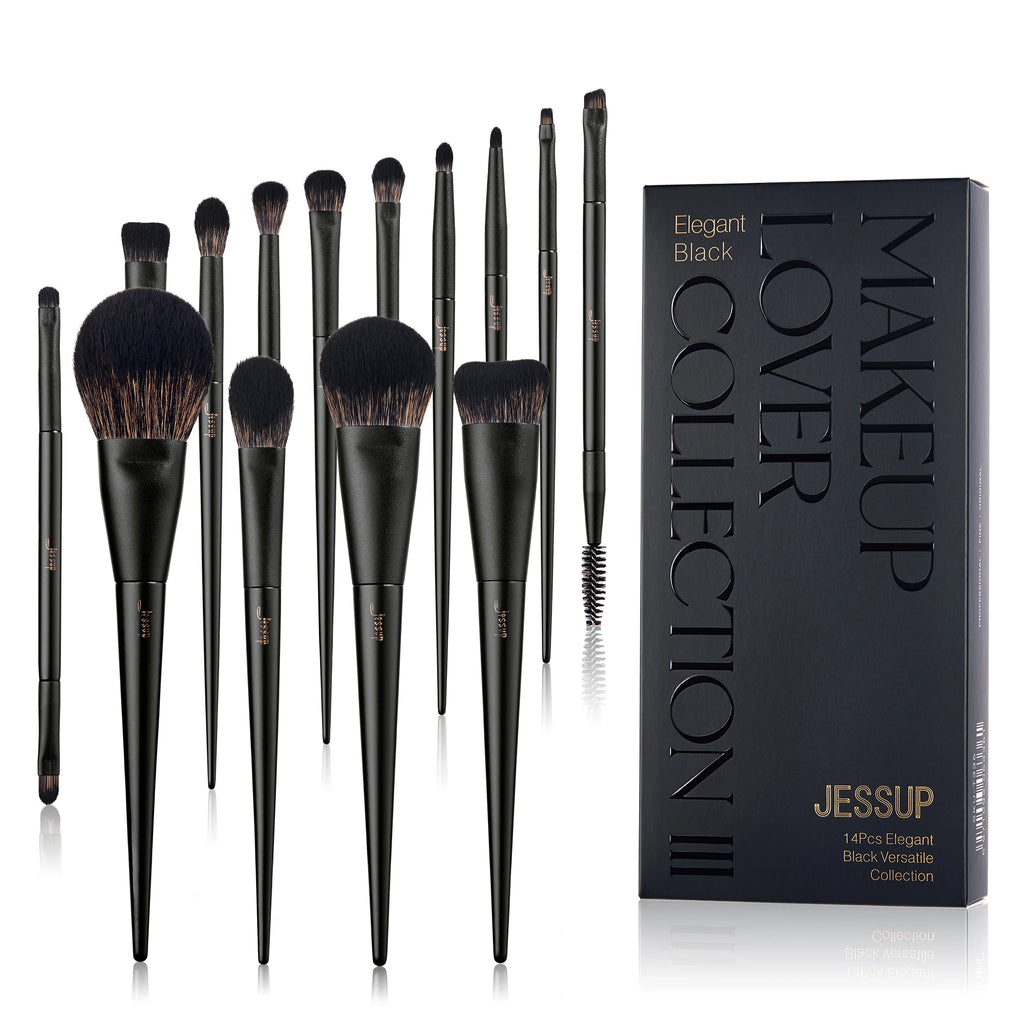 Jessup T329 Makeup Brush Set – 10–14 Piece Professional Synthetic Brush Collection