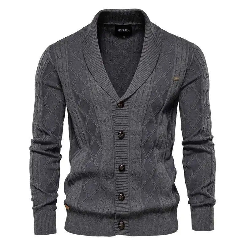 Retro V‑Neck Sweater Jacket for Spring & Autumn