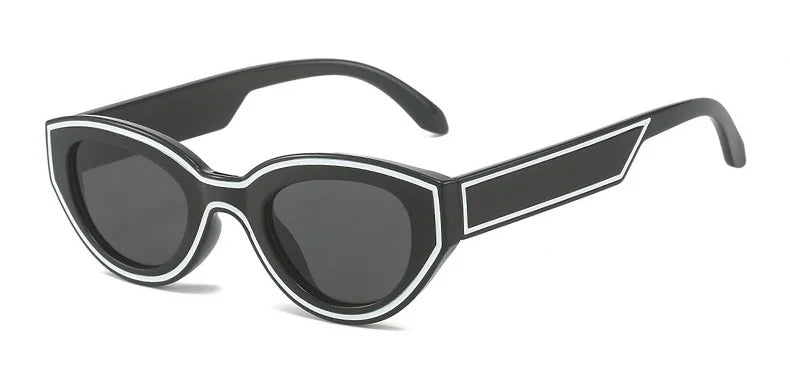 Trendy Design Cat Eye Sunglasses Women New Fashion Party Hip-Hop Decorated Sunglasses For Men Popular Brand Design Eyewear