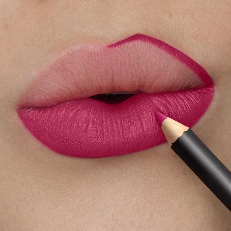 13 Colors Waterproof Nude Matte Lipliner Pencil Red Contour Tint Lipstick Long Lasting High Pigmented Lip Liner Lip Makeup Tool