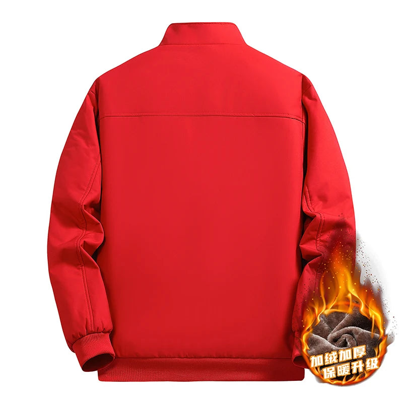 Men's Jacket Stand Collar mens Coat Winter New down jacket fleece Warm Jackets men business leisure coat baseball coats 9985