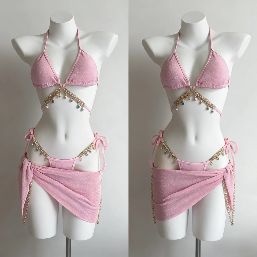 Sexy Elegant Bow Bikini Set
