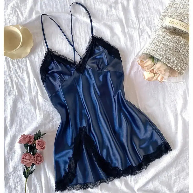 Patchwork Satin Nightdress