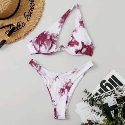 One‑Shoulder Push‑Up Micro Bikini