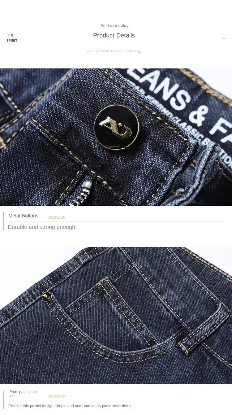 Four‑Season Straight Jeans