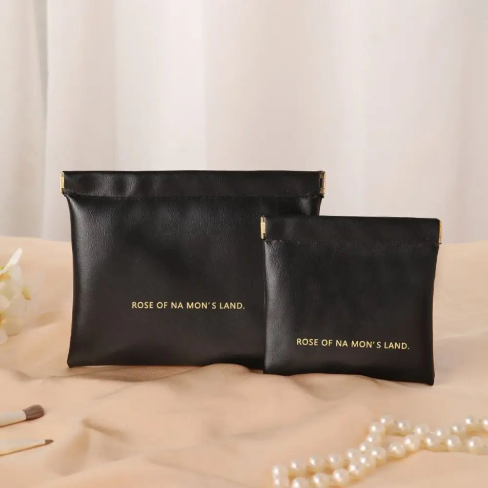 Fashion Simple Lipstick Makeup Bag – Portable Mini PU Cosmetic Organizer & Travel Storage Pouch