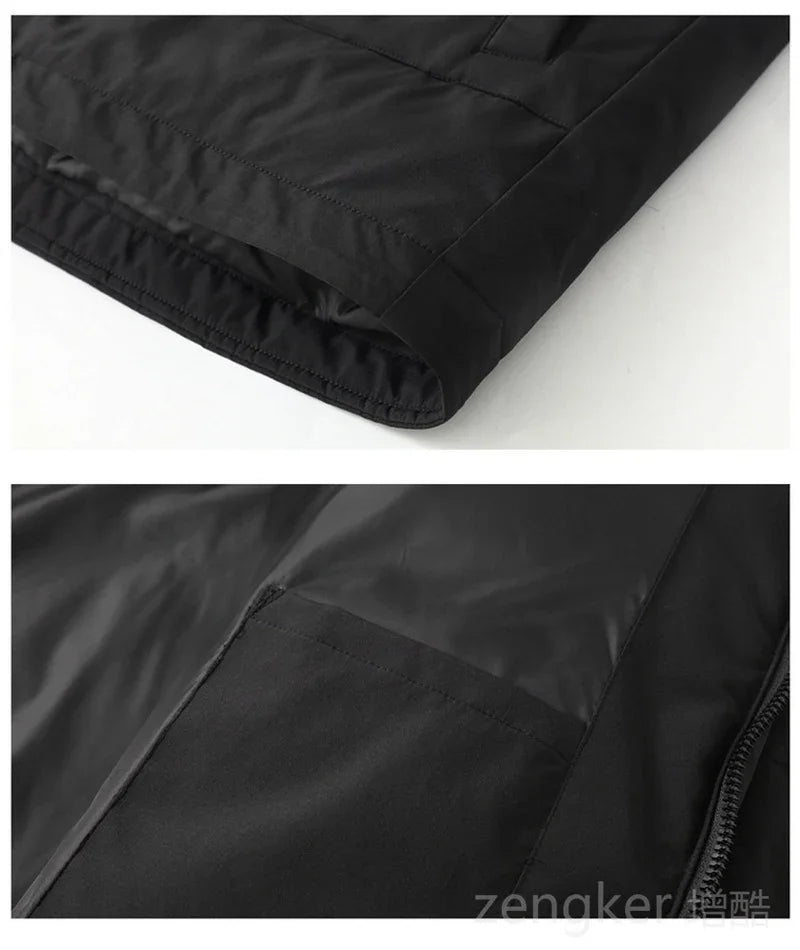 Big size  winter jackets for men women workwear hooded medium-length winter thick down jacket 12XL puffer jacket men 11XL 10XL