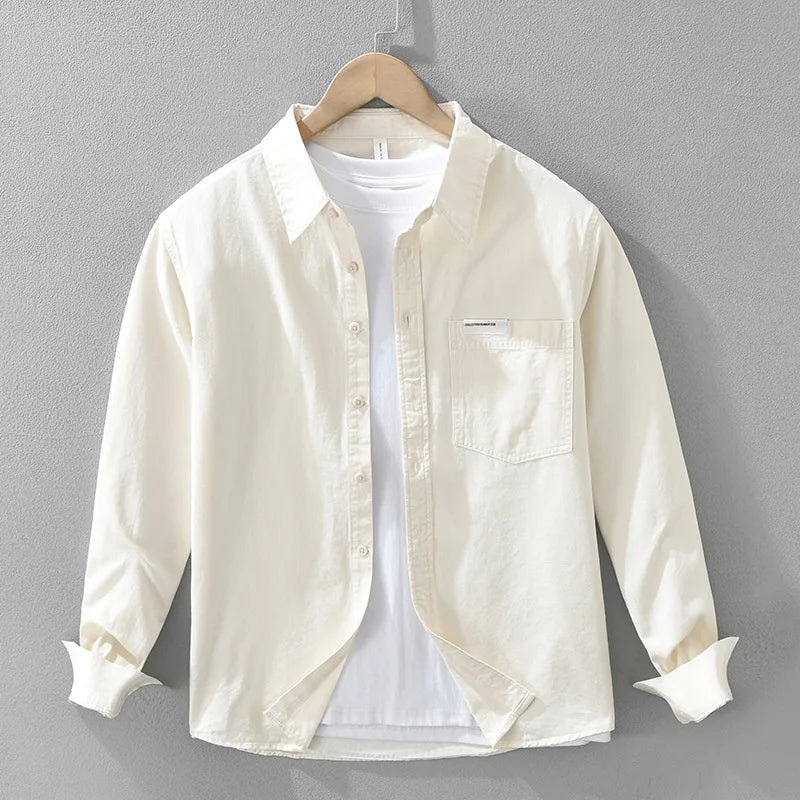 Pure Cotton Long‑Sleeve Shirt