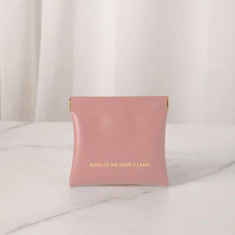 Fashion Simple Lipstick Makeup Bag – Portable Mini PU Cosmetic Organizer & Travel Storage Pouch