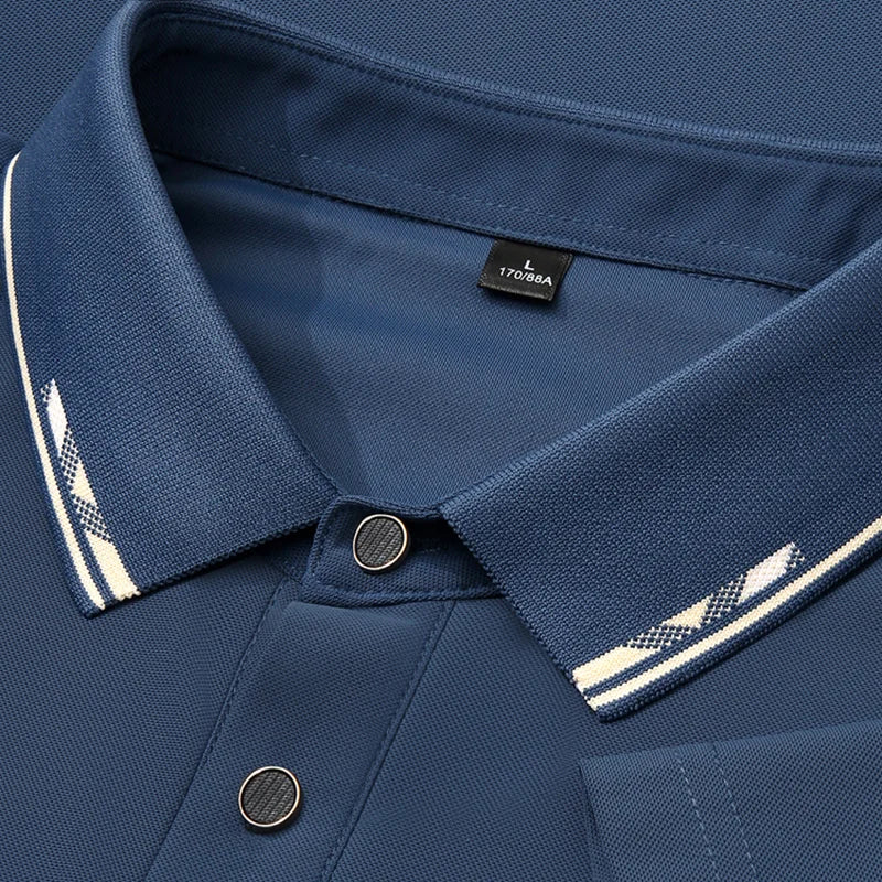 Men Polo Short sleeve 2025 Summer Plus Size 9xl 8xl 7xl High Quality Ice Silk Solid Color Men's Business Casual Polo Shirts