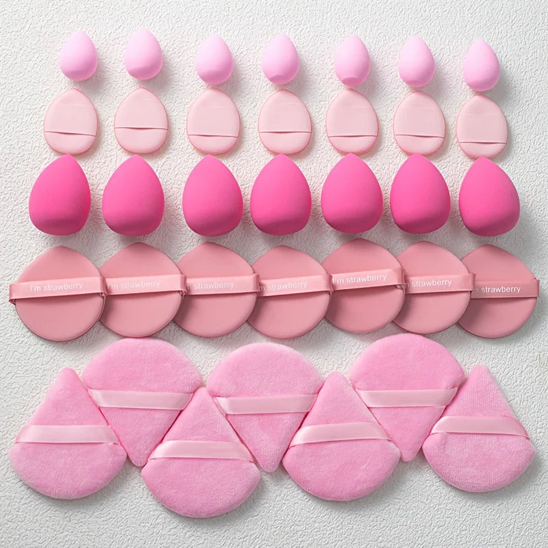 35‑Piece Pro Makeup Sponge Set – Latex‑Free Hydrophilic Blenders for Flawless Foundation, Concealer & Contour