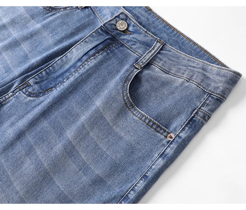 Gradient Grey Lyocell Jeans