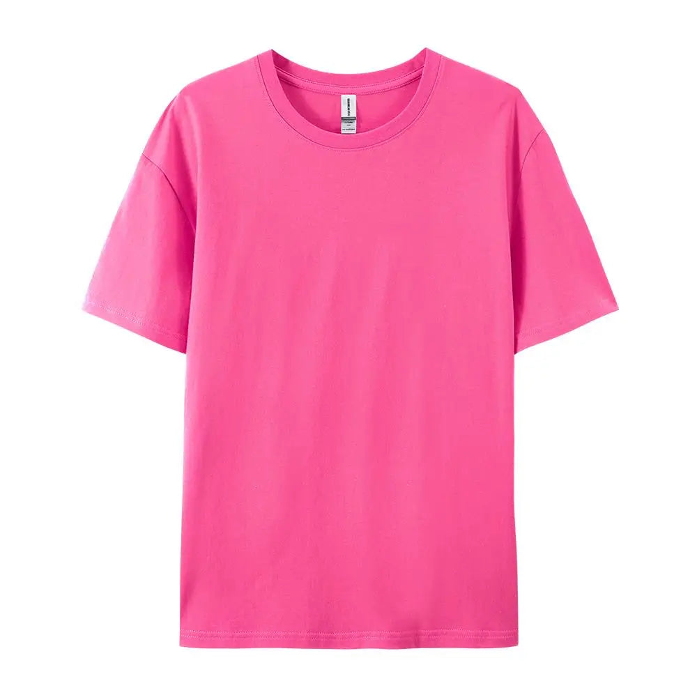 100% Cotton Solid Color T‑Shirts for Men & Women