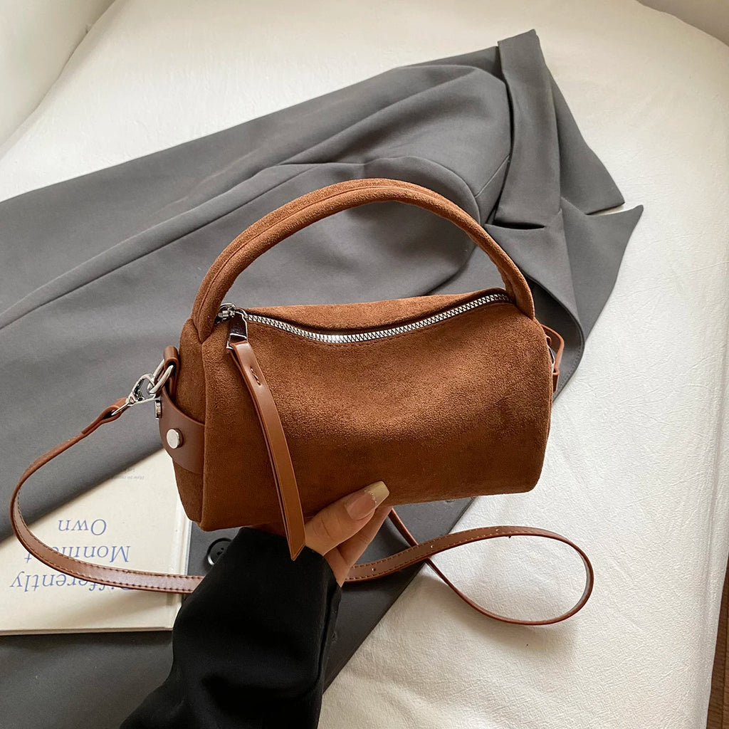 Fashionable Retro Mini PU Leather Shoulder Bags for Women Bucket Crossbody Bag 2026 Winter Luxury Designer Purses and Handbags