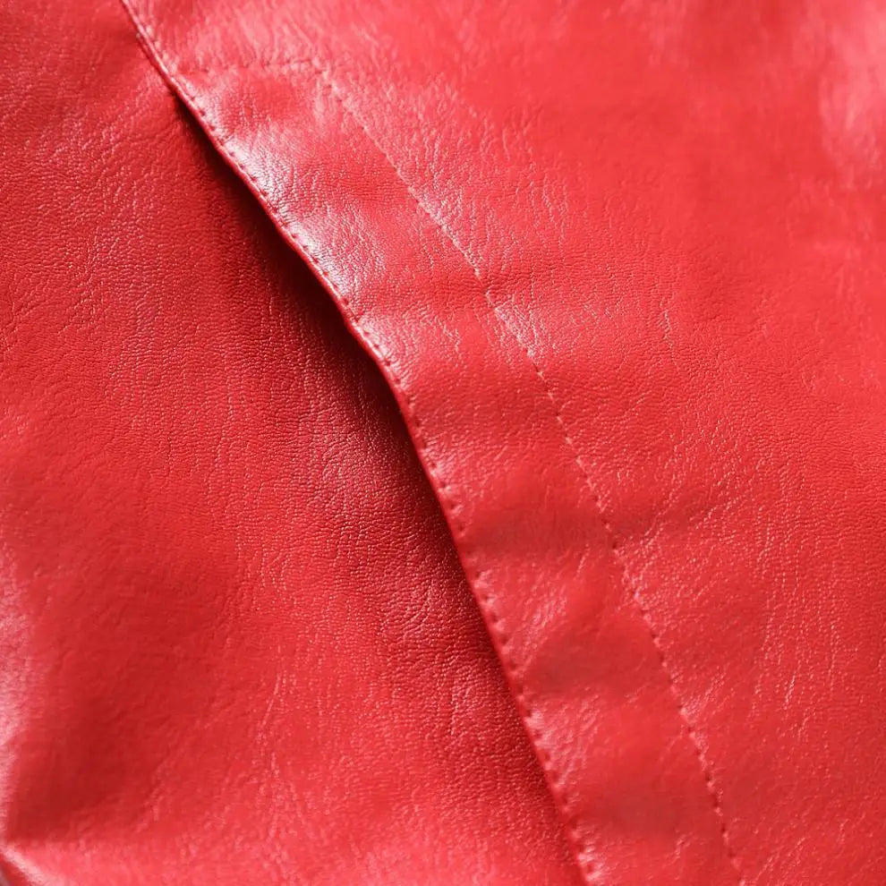 Slim PU Leather Rider Jacket