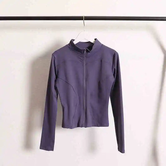 Gym Clothing Long Sleeve Running Fitness Yoga Top Wear Women Zipper Sports Jacket for Women