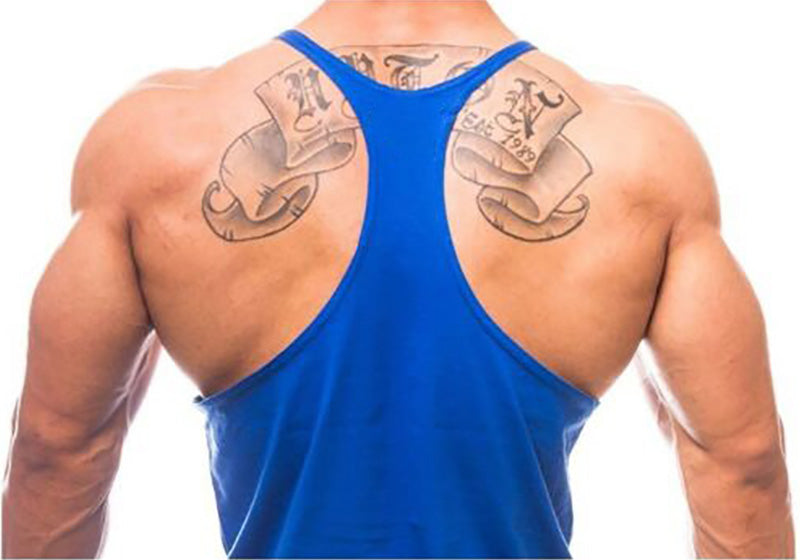 Men’s Bodybuilding Y‑Back Tank Top – Cotton Breathable Gym Muscle Vest, Fitness Workout Sleeveless Shirt