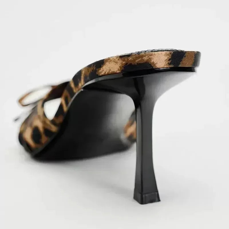 Women’s Haute Couture Fine‑Strap Cat‑Heel Clip‑Toe Sandals — French Style Summer Beach Slippers