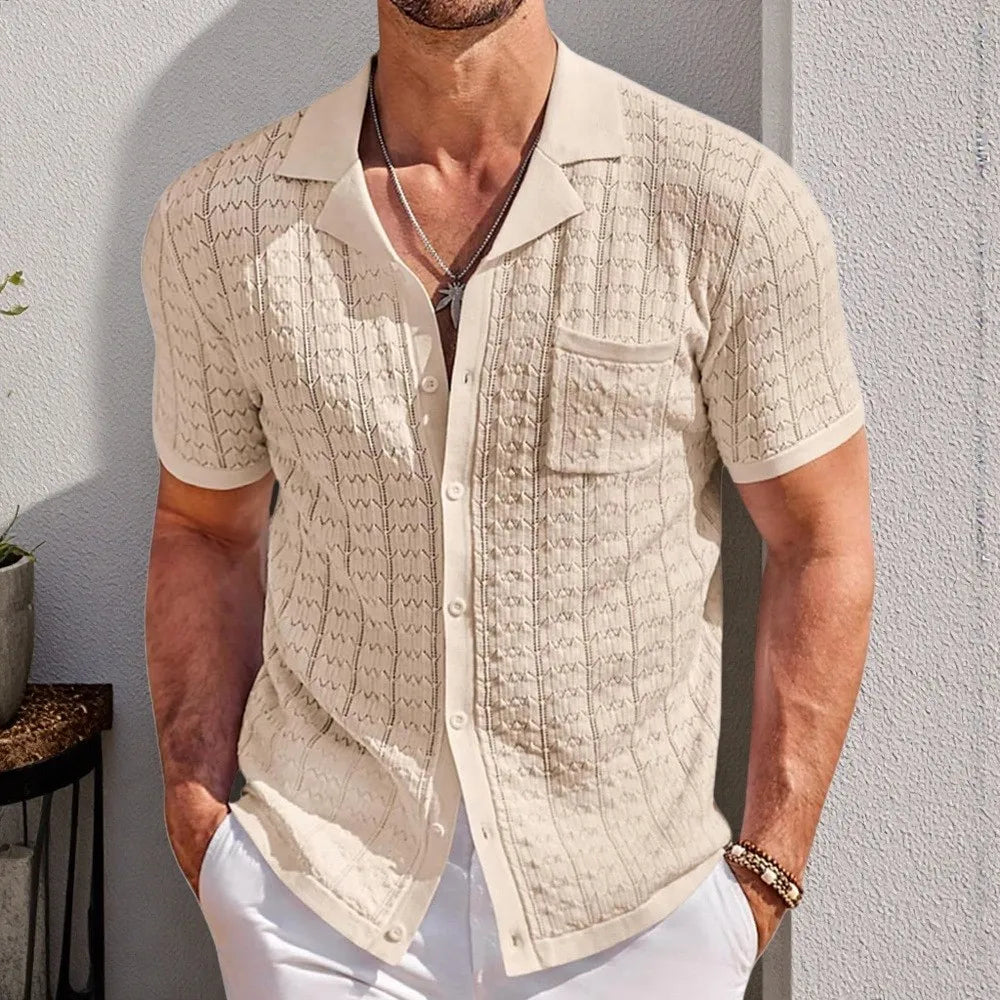 Luxury Knitted Polo Shirt